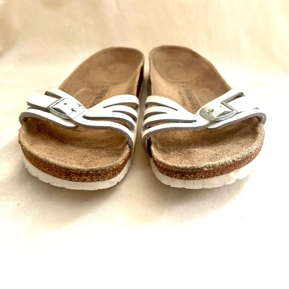 Birkenstock Molina Women’s Sandal in White Leather Size Euro 41 / 10 - 10.5. - Picture 2 of 7